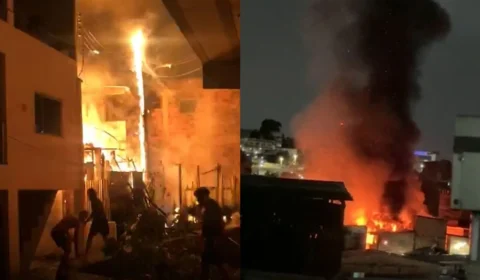 ‘Só ouvimos gritos’: moradora escapa de incêndio que matou mãe e filho em Manaus