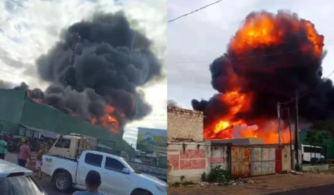 VÍDEO: incêndio atinge loja de autopeças no bairro do Pricumã, em Boa Vista