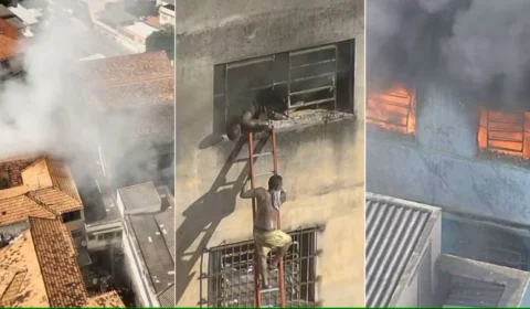 Incêndio destrói fábrica de fantasias em Ramos e deixa feridos no Rio de Janeiro