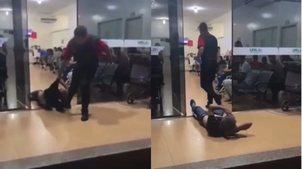 VÍDEO: paciente é arrastado para fora de UPA por segurança em Tangará da Serra