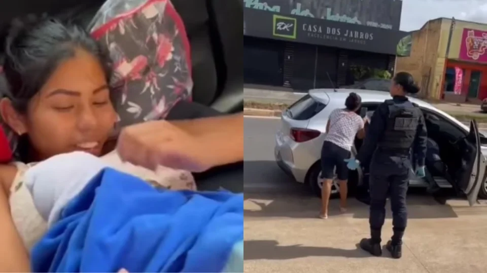 VÍDEO: mulher entra em trabalho de parto dentro de carro em Boa Vista e dá à luz a bebê