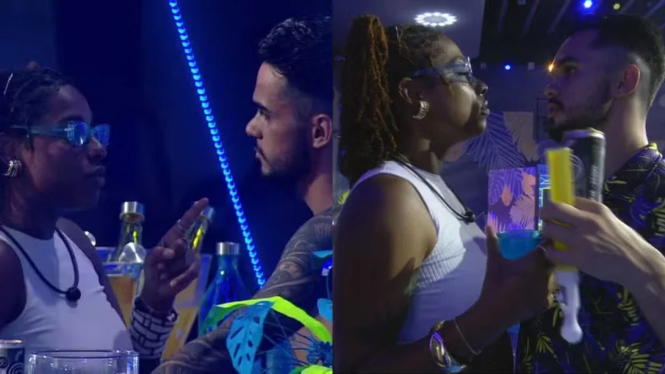BBB 25: Thamiris leva fora de João Gabriel e recebe cantada de João Pedro