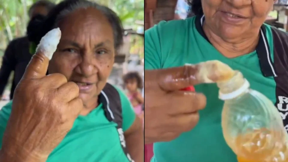 ‘Vovó’ ensina a curar garganta no ‘modo raiz’ do interior e viraliza; veja vídeo