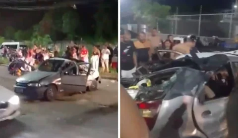 Acidente deixa uma pessoa morta e duas feridas na zona Norte de Manaus; veja vídeo