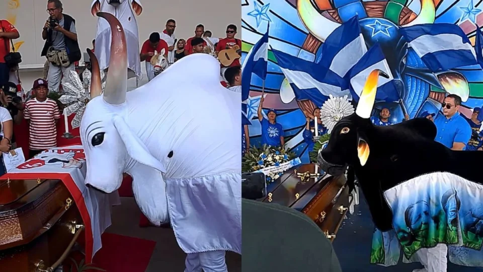 Corpo do mestre Jair Mendes chega a Parintins entre homenagens, batuques e toadas