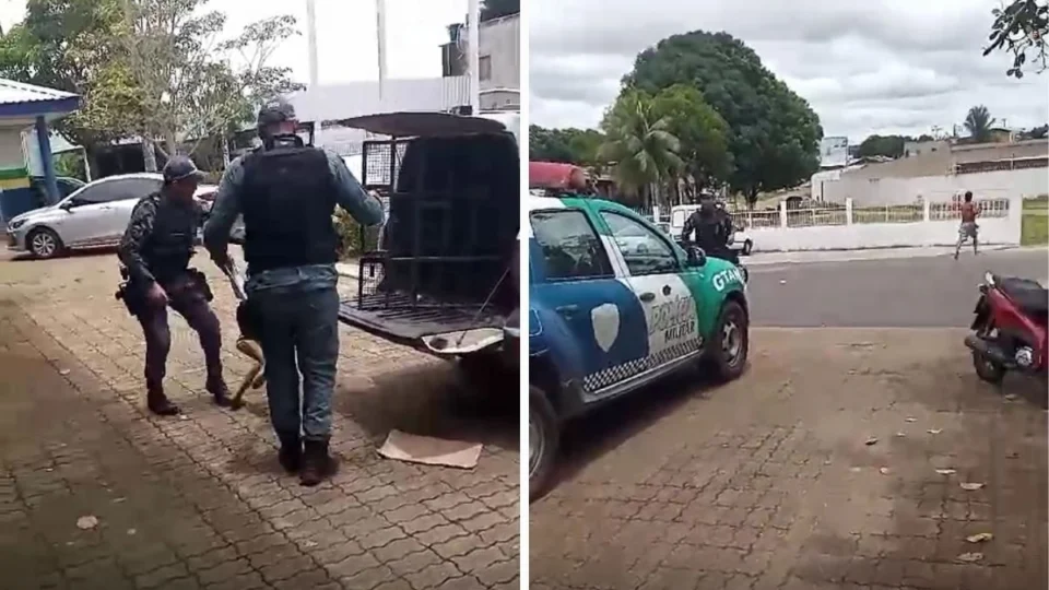 Homem preso ‘escapa’ da polícia ao sair de viatura em Manacapuru; veja vídeo