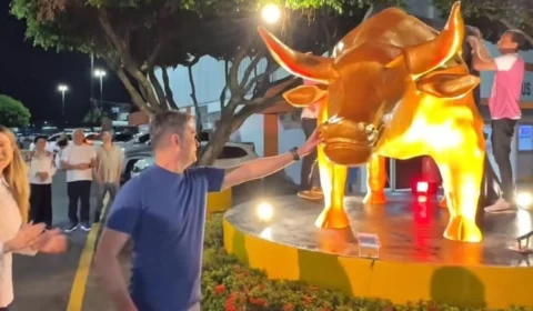 Réplica do ‘Touro de Wall Street’ é instalada em Manaus; entenda o que significa