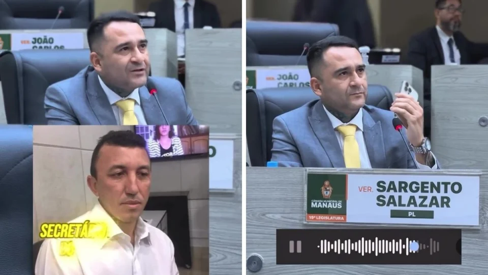Salazar chama ex-vereador Sassá de ‘inútil’ após áudio pedindo sua expulsão da Câmara de Manaus