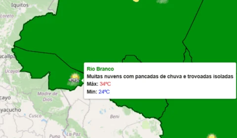 Chuvas podem chegar a 70mm na próxima semana e elevar nível dos rios no Acre