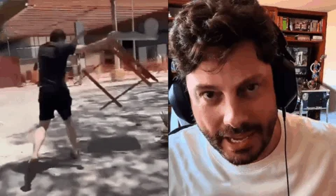 Danilo Gentili explica vídeo em que aparece chutando placas na rua e faz denúncia; veja