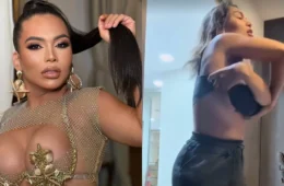 Influenciadora de Manaus expõe ‘calote’ e tira roupa durante confusão em loja; veja