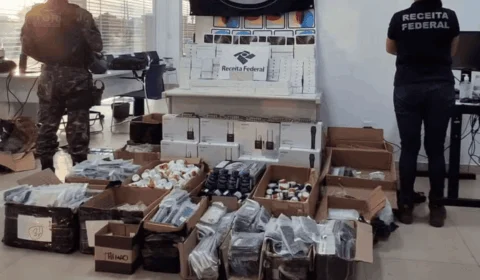 Mais de mil iPhones e suplementos são apreendidos com irmãos na fronteira de Roraima