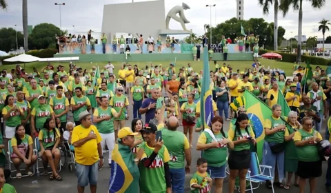 Manifestação ‘Fora Lula’ reúne multidão em Praça do Garimpeiro de Boa Vista