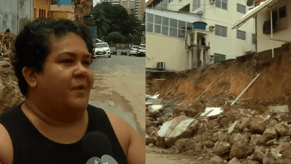 ‘Nossa história estava lá dentro’ diz moradora que vai perder casa após muro desabar em Manaus
