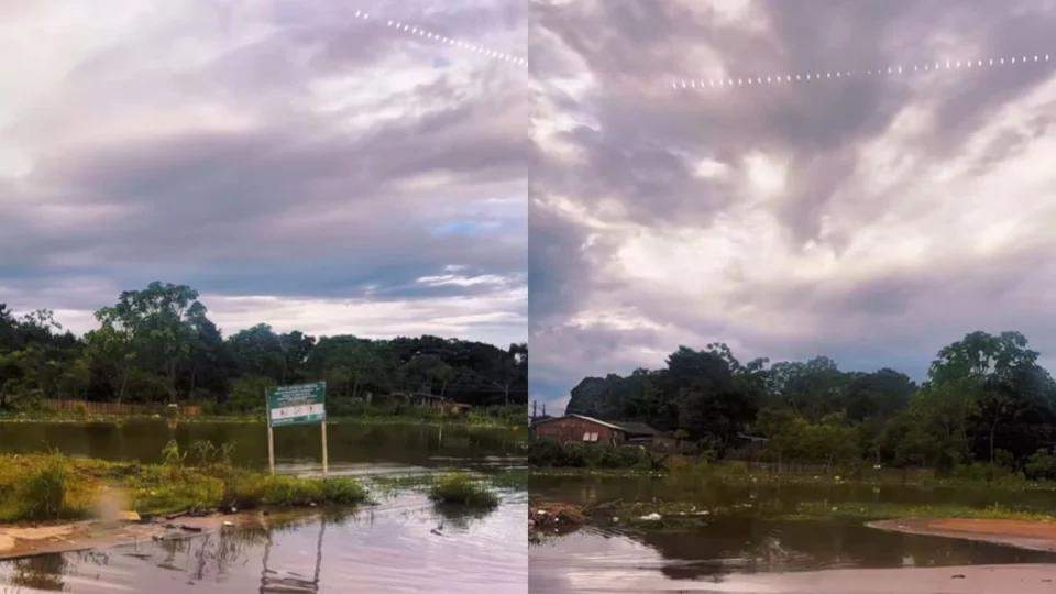 VÍDEO: cheia do rio Madeira avança e invade rua de Porto Velho
