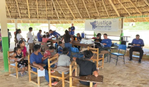 Comunidade indígena Urinduk, em Uiramutã, recebe serviços da Justiça pela primeira vez