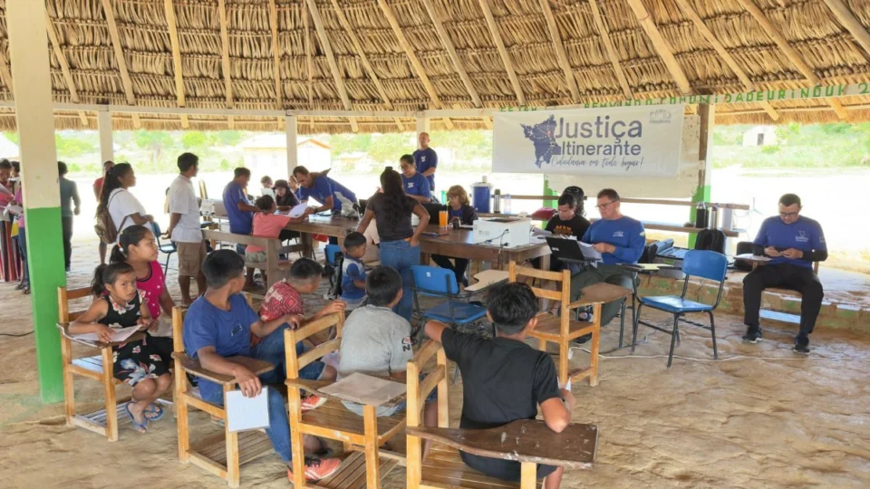 Comunidade indígena Urinduk, em Uiramutã, recebe serviços da Justiça pela primeira vez