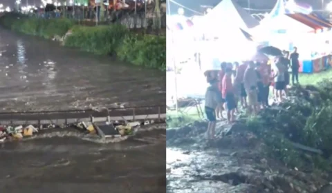 VÍDEO: Corpo é encontrado preso em ‘ecobarreira’ de igarapé após chuvas em Manaus