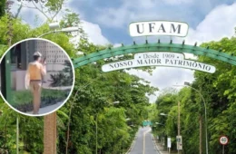 VÍDEO: homem causa pânico entre estudantes da Ufam com arma falsa, máscara e xingamentos