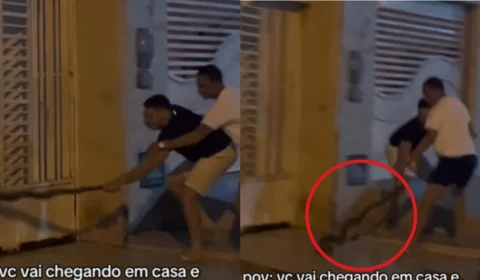 VÍDEO: Jovens viralizam e divertem internautas ao remover cobra de casa: ‘Por isso que homem vive menos’