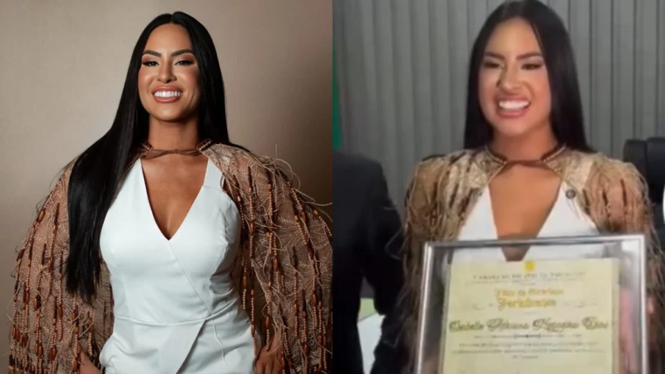 É oficial! Isabelle Nogueira recebe título de Cidadã Parintinense; veja momento