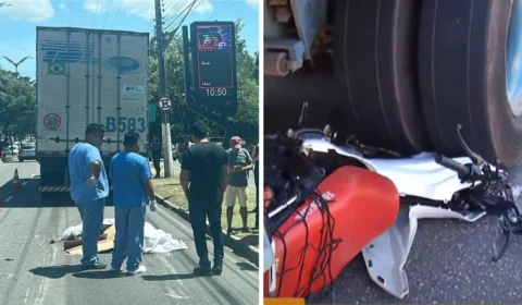 Homem morre ao ter cabeça esmagada por carreta em acidente na zona Sul de Manaus