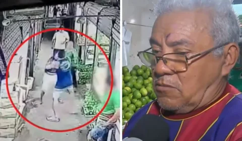 ‘Me deu um murro’, relembra idoso espancado na Feira da Manaus Moderna; veja vídeo