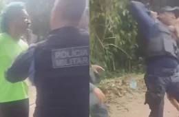 VÍDEO: mulher ataca PM para impedir prisão do marido em Borba, no Amazonas