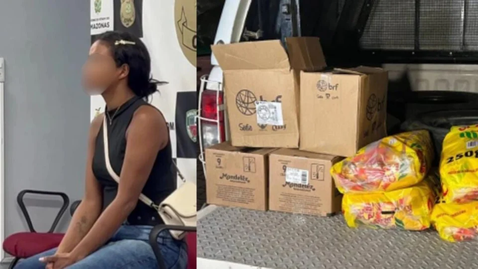 Mulher é presa após furtar supermercado no bairro Compensa em Manaus