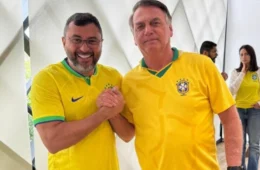 Governador do Amazonas, Wilson Lima, se reúne com Bolsonaro antes de ato por anistia