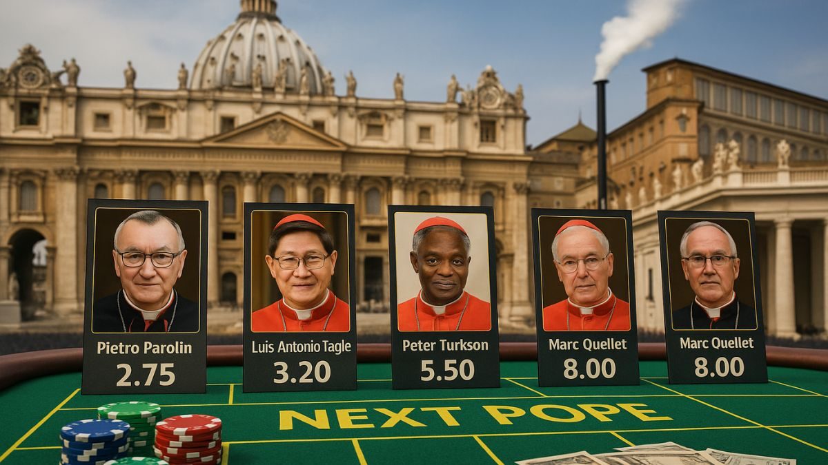 Apostadores estão dando palpites em quem será o próximo papa. Foto: Dall-e