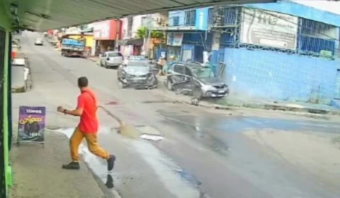 Tiroteio e perseguição em Manaus terminam com suspeito morto e acidente com inocentes; veja vídeo