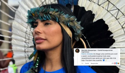 Cunhã-Poranga do Boi Caprichoso ameaça influenciador de processo: ‘uma cartinha para você’