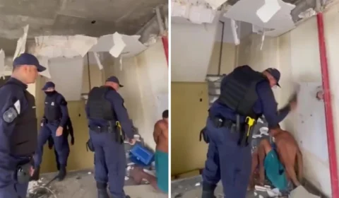 Guardas municipais são afastados após vídeo espancando homem em prédio abandonado de Manaus; veja