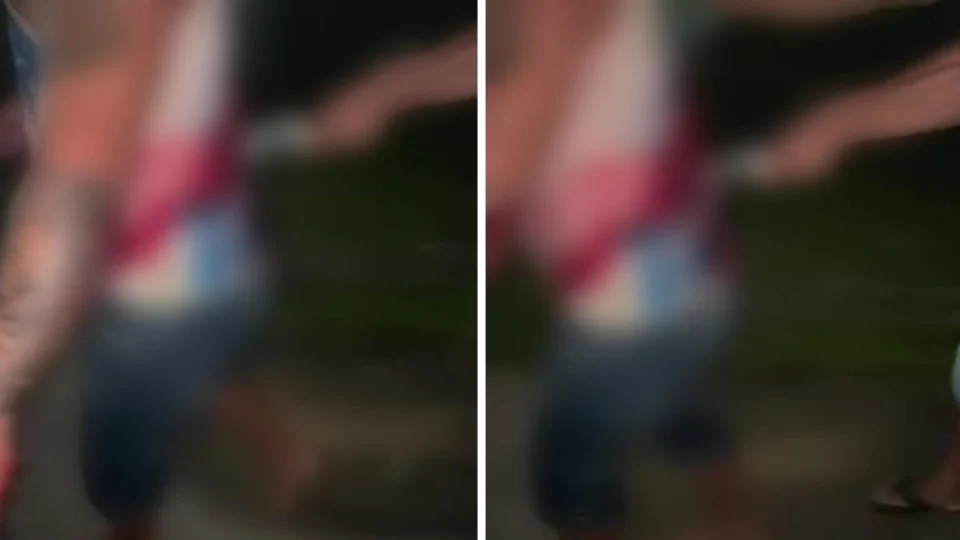 Homem é flagrado caminhando com faca cravada nas costas no Amazonas; veja vídeo