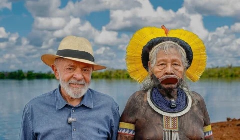 Lula encontra cacique Raoni dois dias após visita de Angelina Jolie