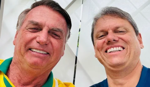 Manifestação na Paulista: Tarcísio posta foto com Bolsonaro antes de ato em SP