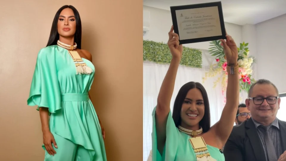 VÍDEO: mais um título! Isabelle Nogueira é nomeada Cidadã Jurutiense e Embaixadora do Festribal