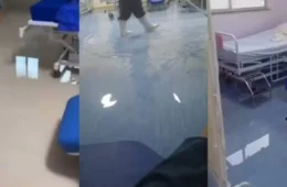 Forte chuva alaga ruas e invade corredor de maternidade em Boa Vista