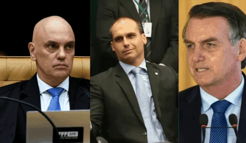 Moraes abre inquérito sobre Eduardo Bolsonaro e inclui Jair na investigação