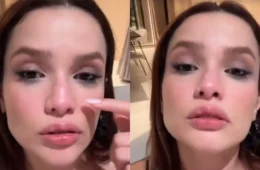 VÍDEO: Juliette se machuca ao bater rosto em porta de vidro e vai parar no hospital