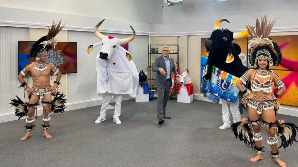 Bois Caprichoso e Garantido ‘invadem’ Povo na TV para divulgar Festival Norte Bumbás 2025