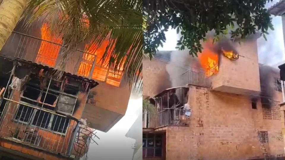 Incêndio atinge apartamento do Prosamim na Praça 14 e deixa feridos em Manaus; veja vídeos