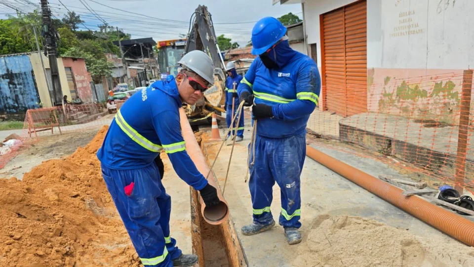 Cidade de Deus ganha rede de esgoto que vai beneficiar mais de 13 mil moradores em Manaus