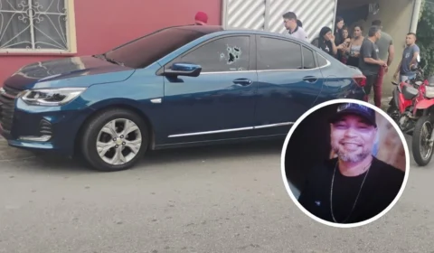 Homem é executado a tiros dentro de carro em frente à casa da mãe em Manaus