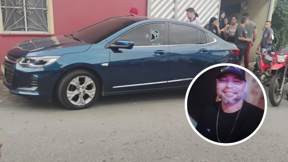 Homem é executado a tiros dentro de carro em frente à casa da mãe em Manaus
