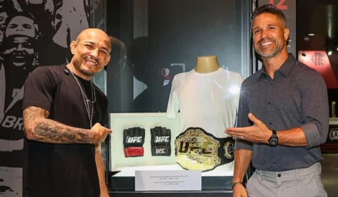 José Aldo no Museu do Flamengo: lutador de Manaus é homenageado com exposição