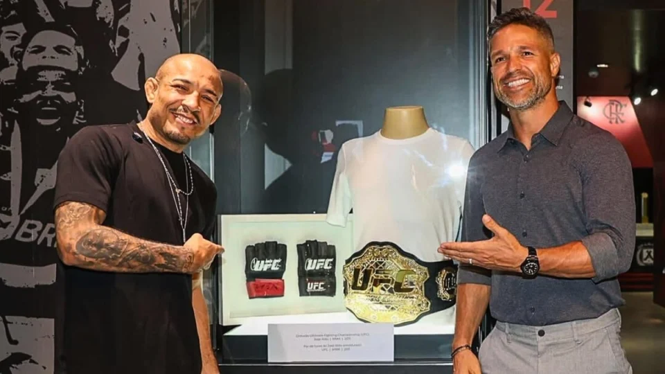 José Aldo no Museu do Flamengo: lutador de Manaus é homenageado com exposição