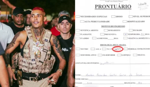 MC Poze do Rodo admite ligação com o Comando Vermelho e é transferido para ala da facção; confira