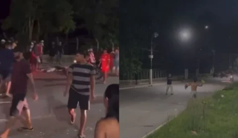 VÍDEO: sargento da Marinha é espancado por grupo após confusão em bar na zona Sul de Manaus